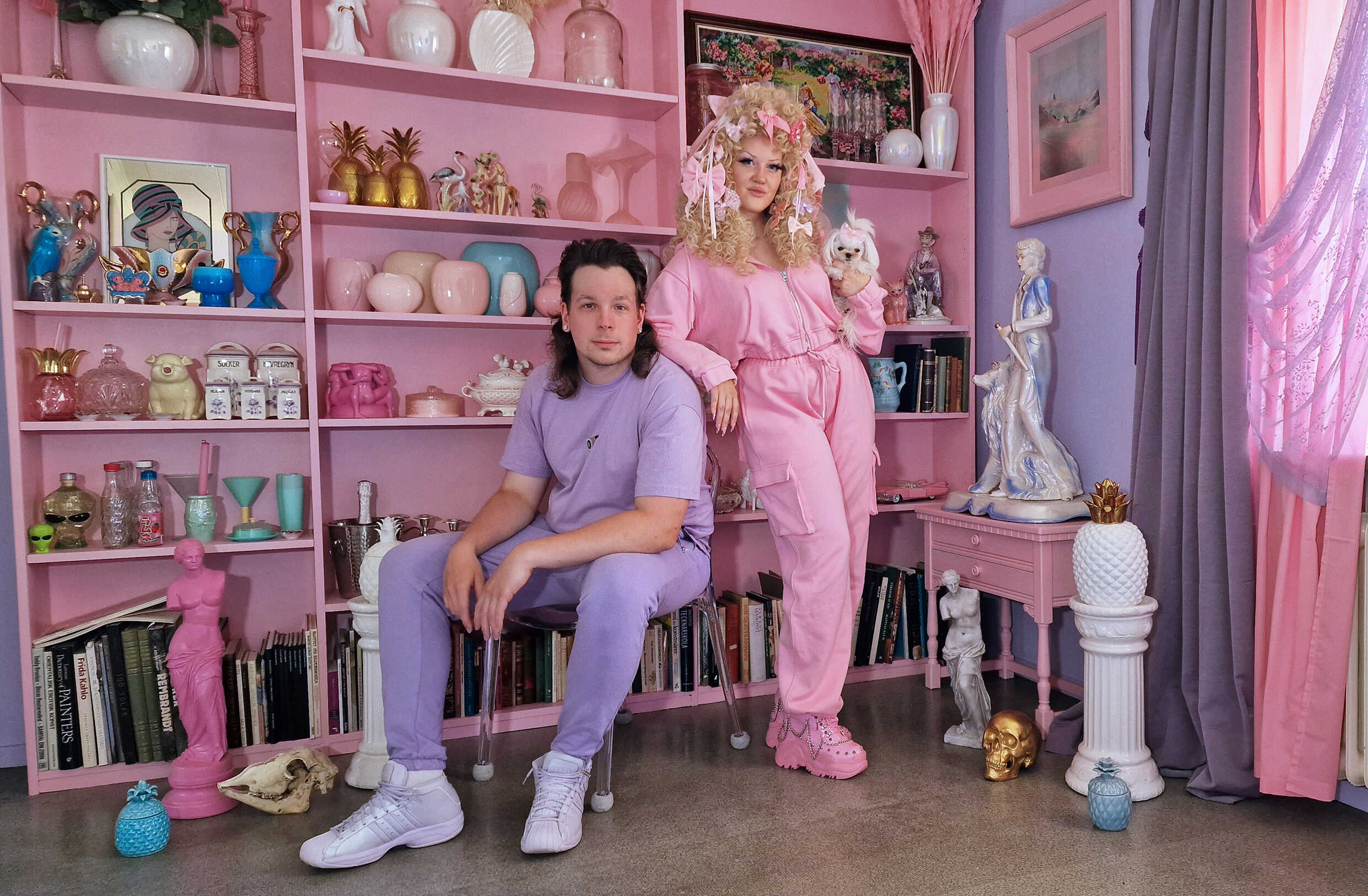 3D-konstnärerna  Emil Eklund och Josefin Jonsson som tillsammans utgör duon Pastelae.