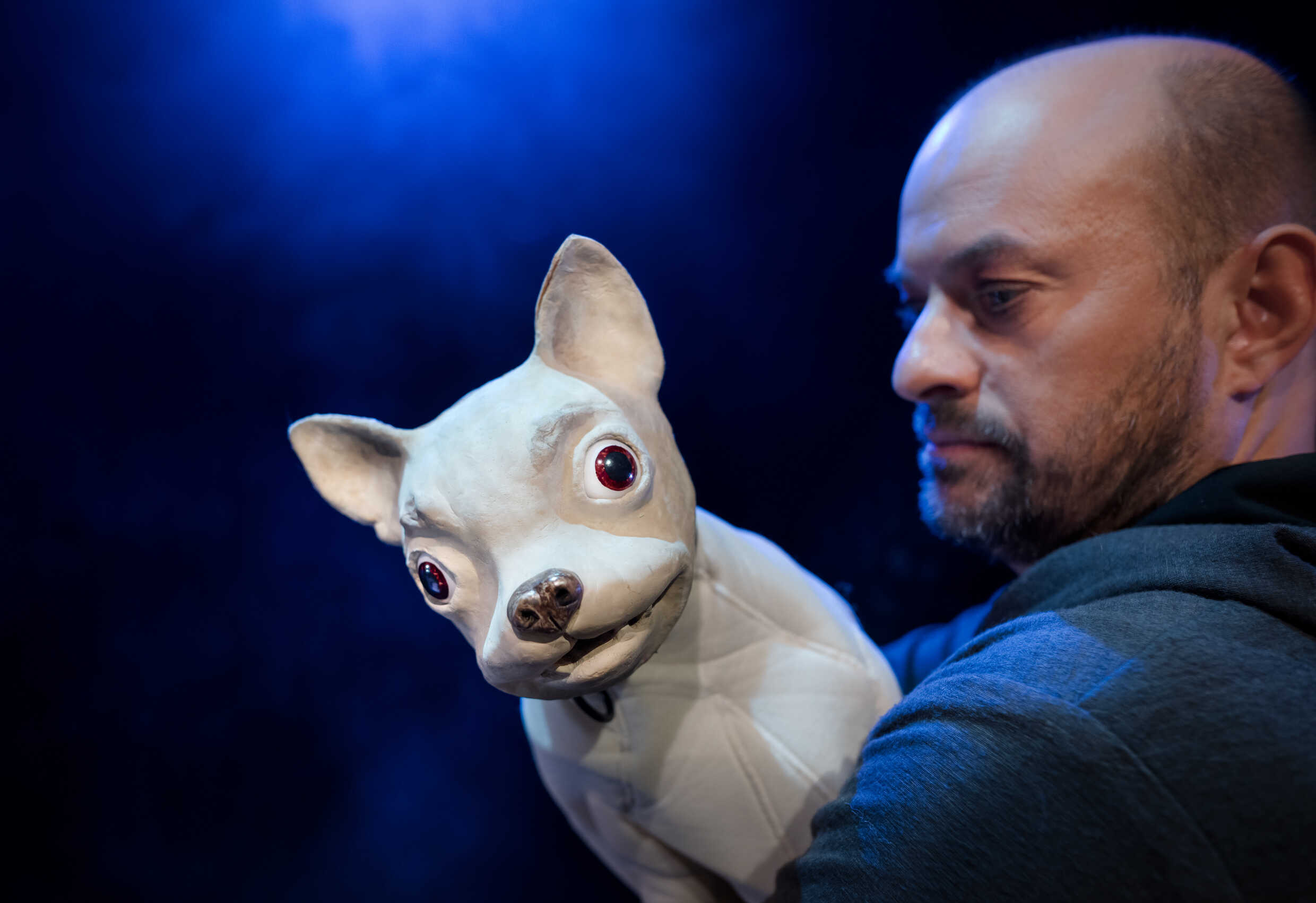 Magnus Erenius i Husdjursföreställningen, urpremiär 8 oktober på Marionetteatern, Kulturhuset Stadsteatern.