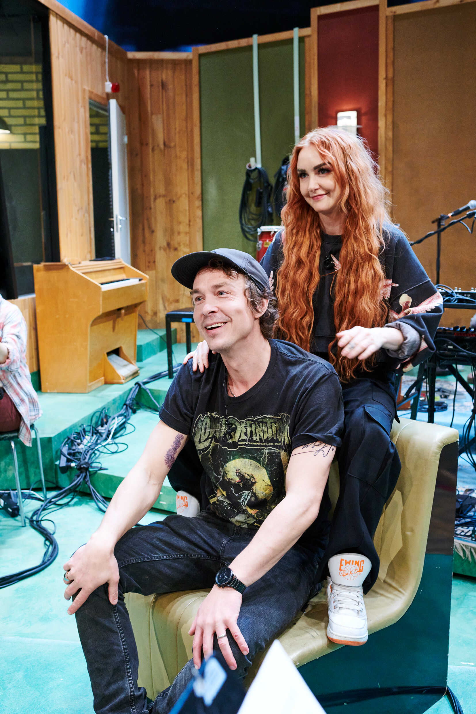 Lina Anderberg och Oscar Töringe i musikteatern Alltid vara vi. Urpremiär 14 oktober på Stora scenen, Kulturhuset Stadsteatern.