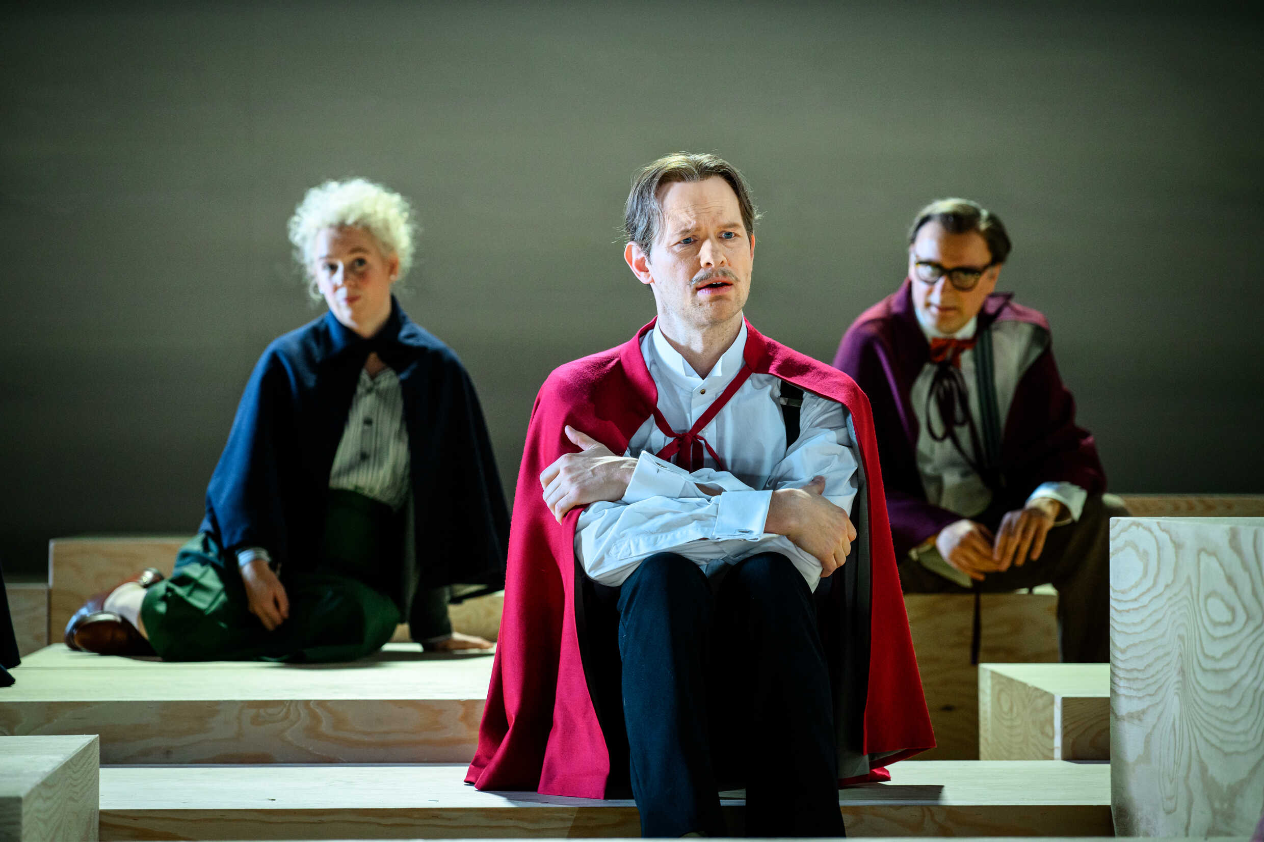Sandra Huldt, Fredrik Lycke och Peter Eriksson  i Bara Astrid, urpremiär 26 november på Klarascenen, Kulturhuset Stadsteatern.