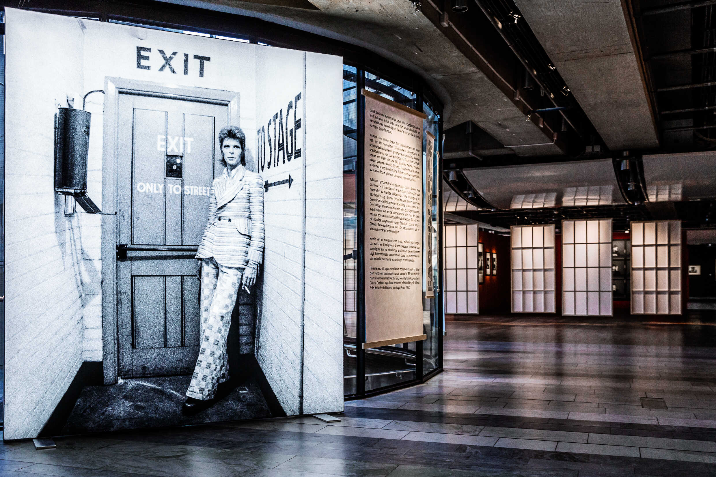 Bowie by Suikita - from London to Japan visas på Kulturhuset Stadsteatern 27 januari-13 augusti 2023.