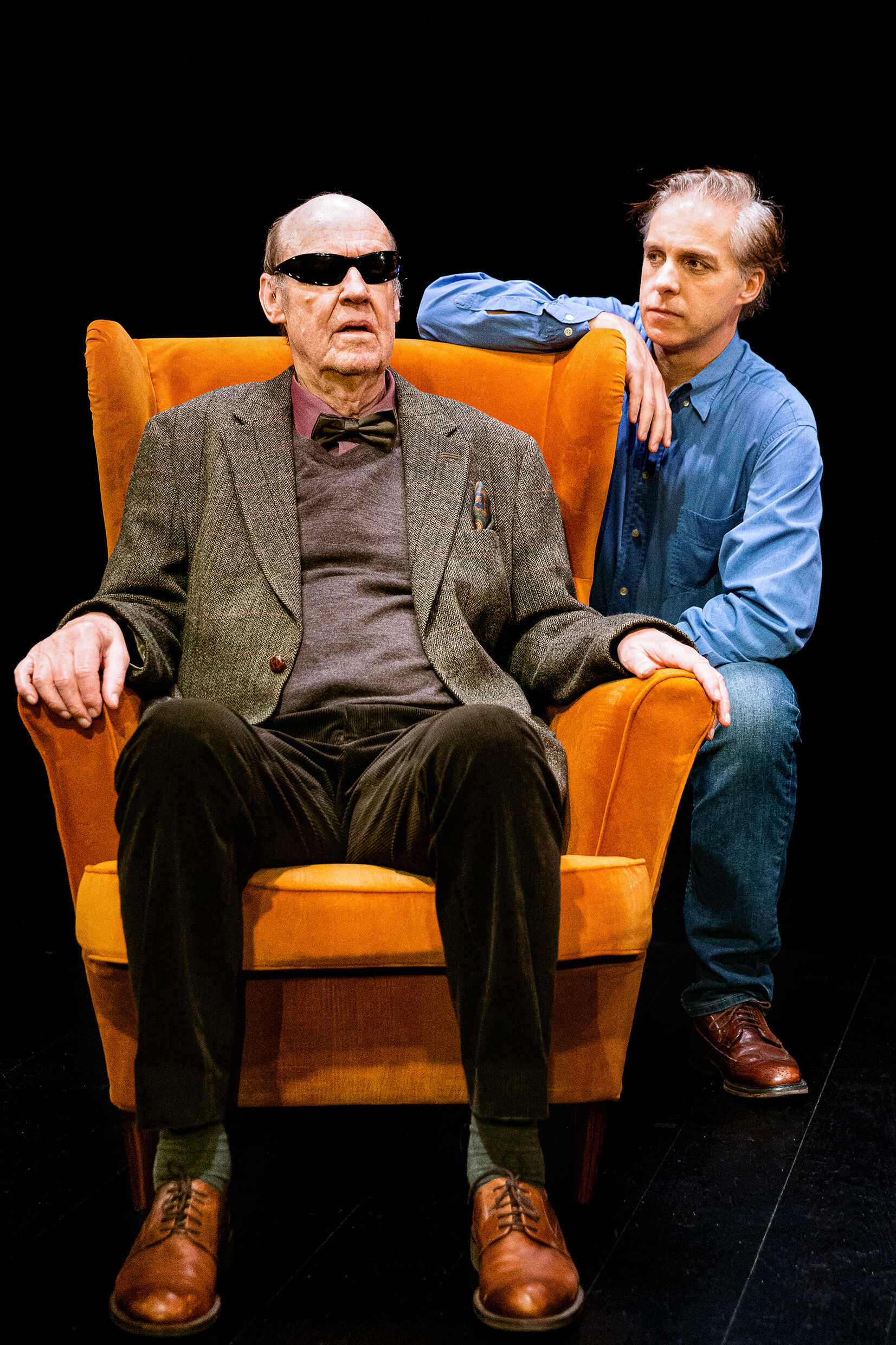 Sten Ljunggren och Fredrik Meyer i Korten på bordet, nypremiär 19 februari på Soppteatern, Kulturhuset Stadsteatern