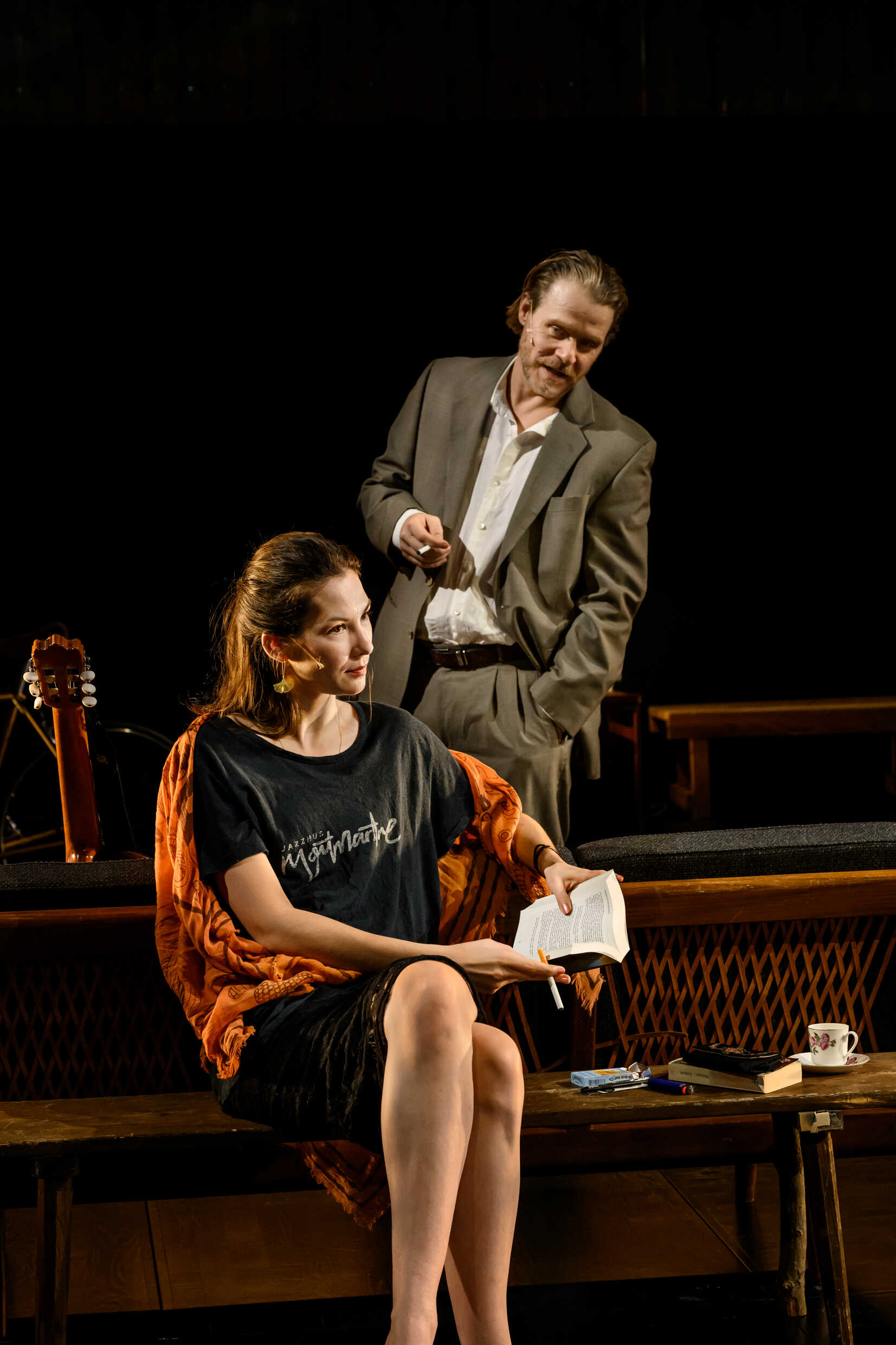 Léonie Vincent och Henrik Norlén  i Tiden är vårt hem, nypremiär 3 mars på Stora scenen, Kulturhuset Stadsteatern