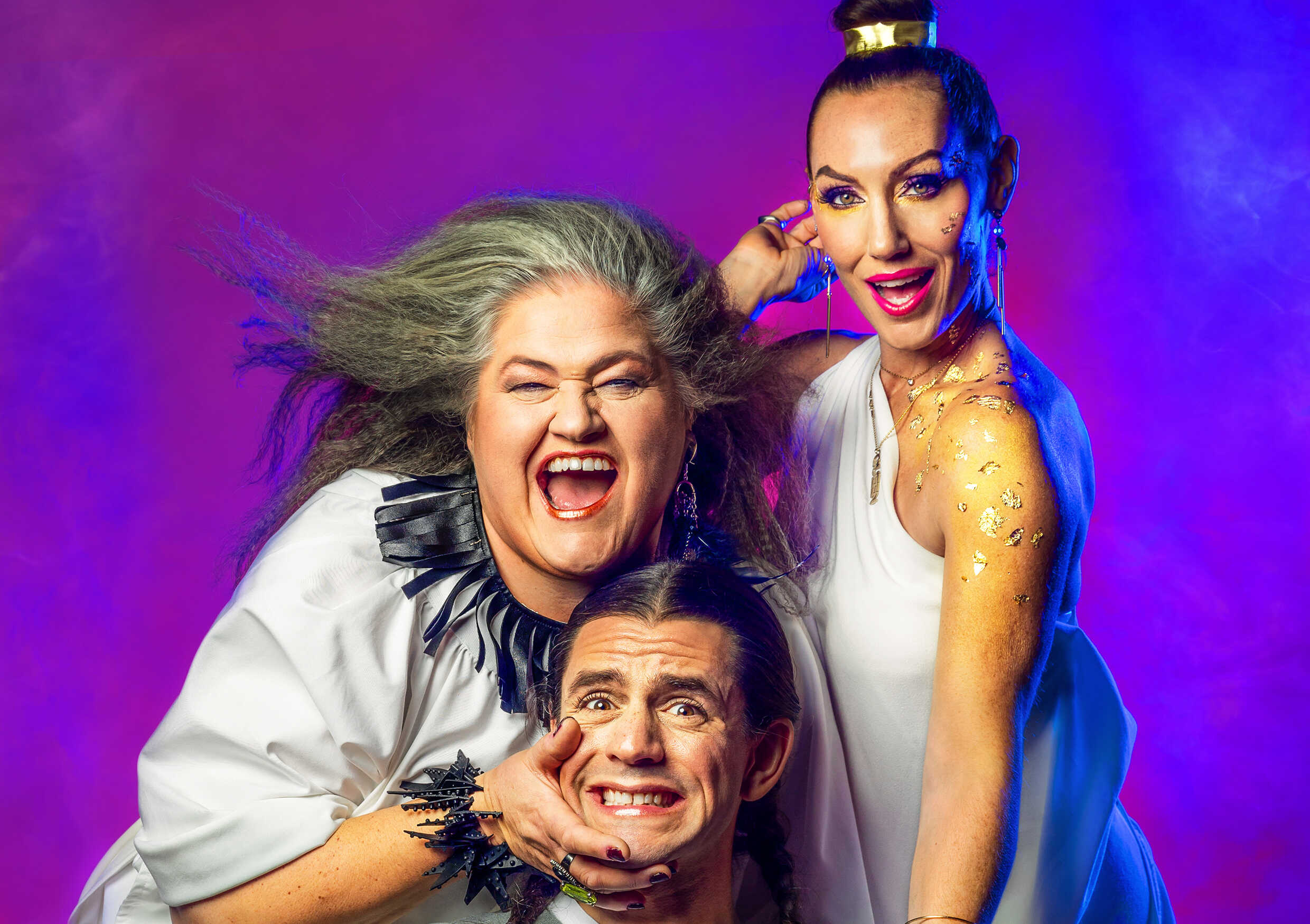 Lysistrate - återkomsten. På bild: Maria Johansson Josephsson, Patrik Hont och Lina Hedlund