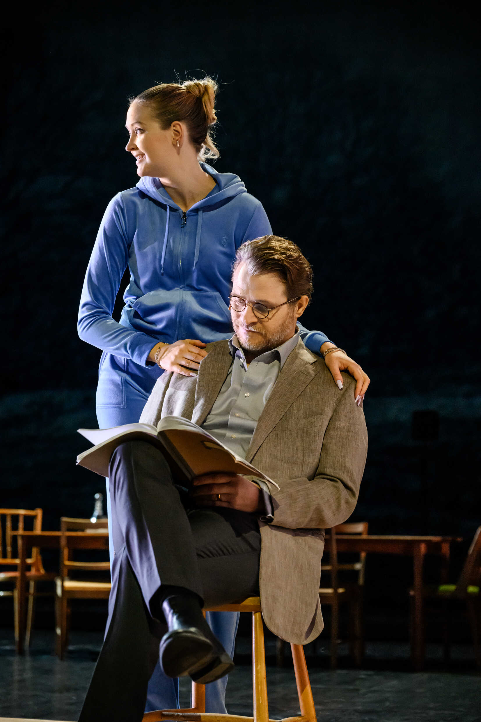 Astrid Drettner och Henrik Norlén i Tre systrar. Premiär 23 februari på Stora scenen, Kulturhuset Stadsteatern.