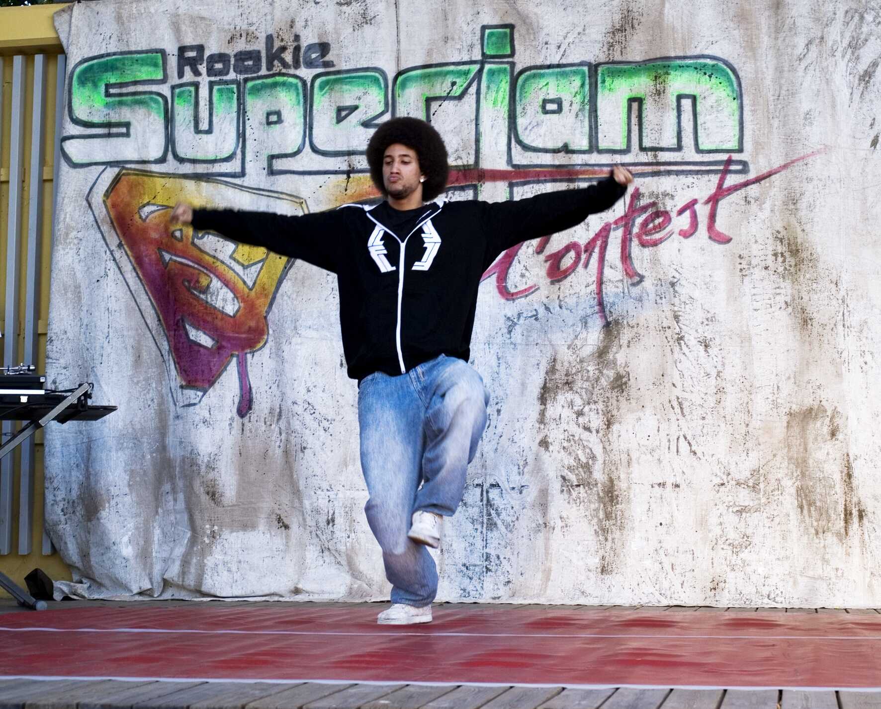 Parkteatern: Grä(n)slöst, Rookiesuperjam Contest. En av de fyra finalisterna, Amir