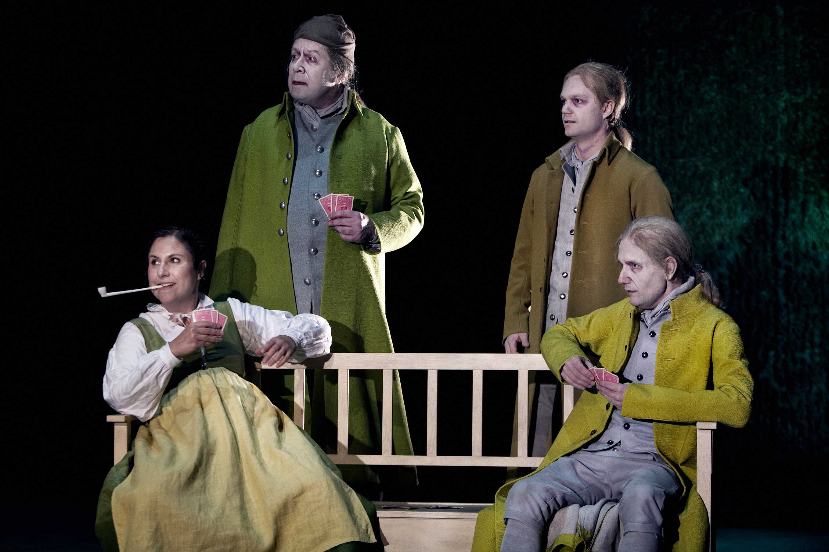 Lotta Ã–stlin-StenshÃ¤ll, Leif Svensk, Johan HallstrÃ¶m och Dick LundstrÃ¶m i Charlotte LÃ¶wenskÃ¶ld, premiÃ¤r 20 november pÃ¥ Stockholms stadsteater.