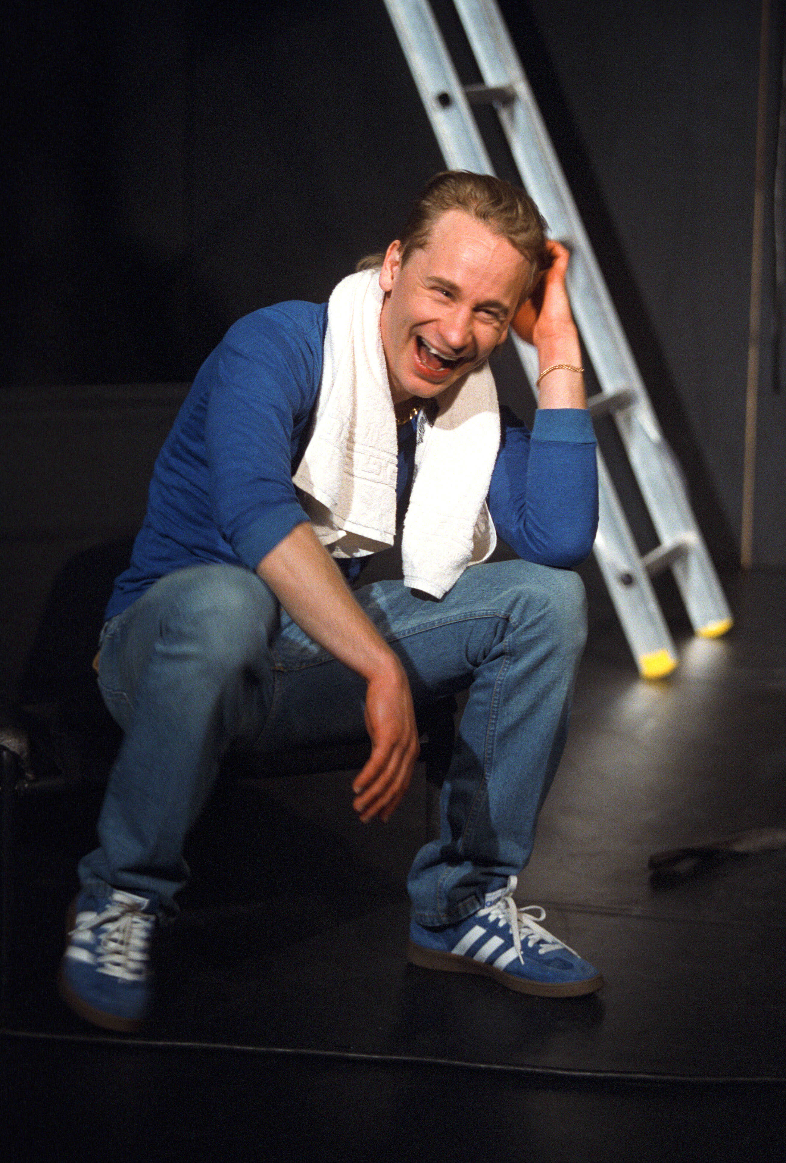 Mattias Silvell i Krazy Jerrys mobila disco på backstage, Stockholms stadsteater