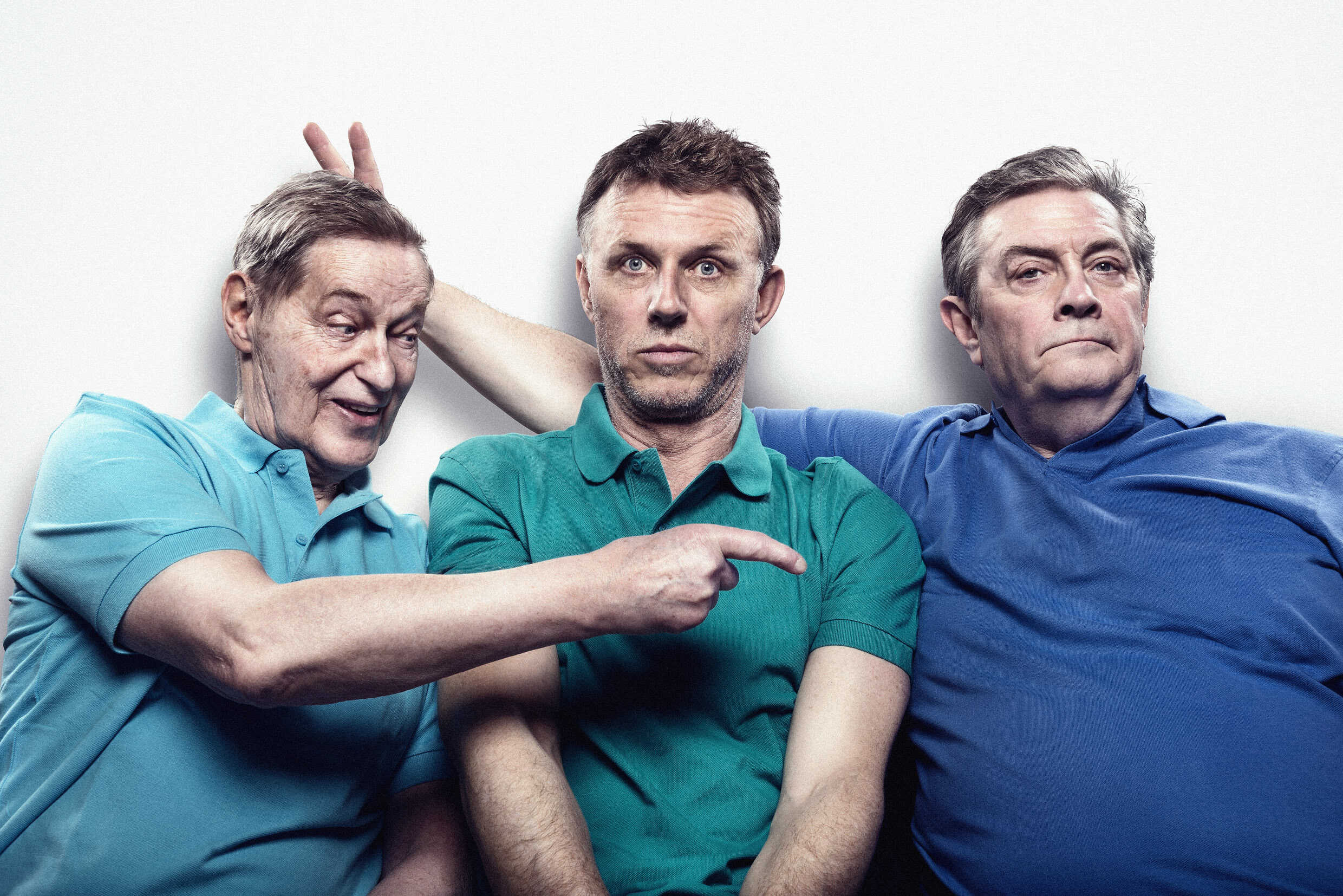 Lars Lind, Steve Kratz och Allan Svensson i Art. Premiär 21 augusti på Lilla scenen.