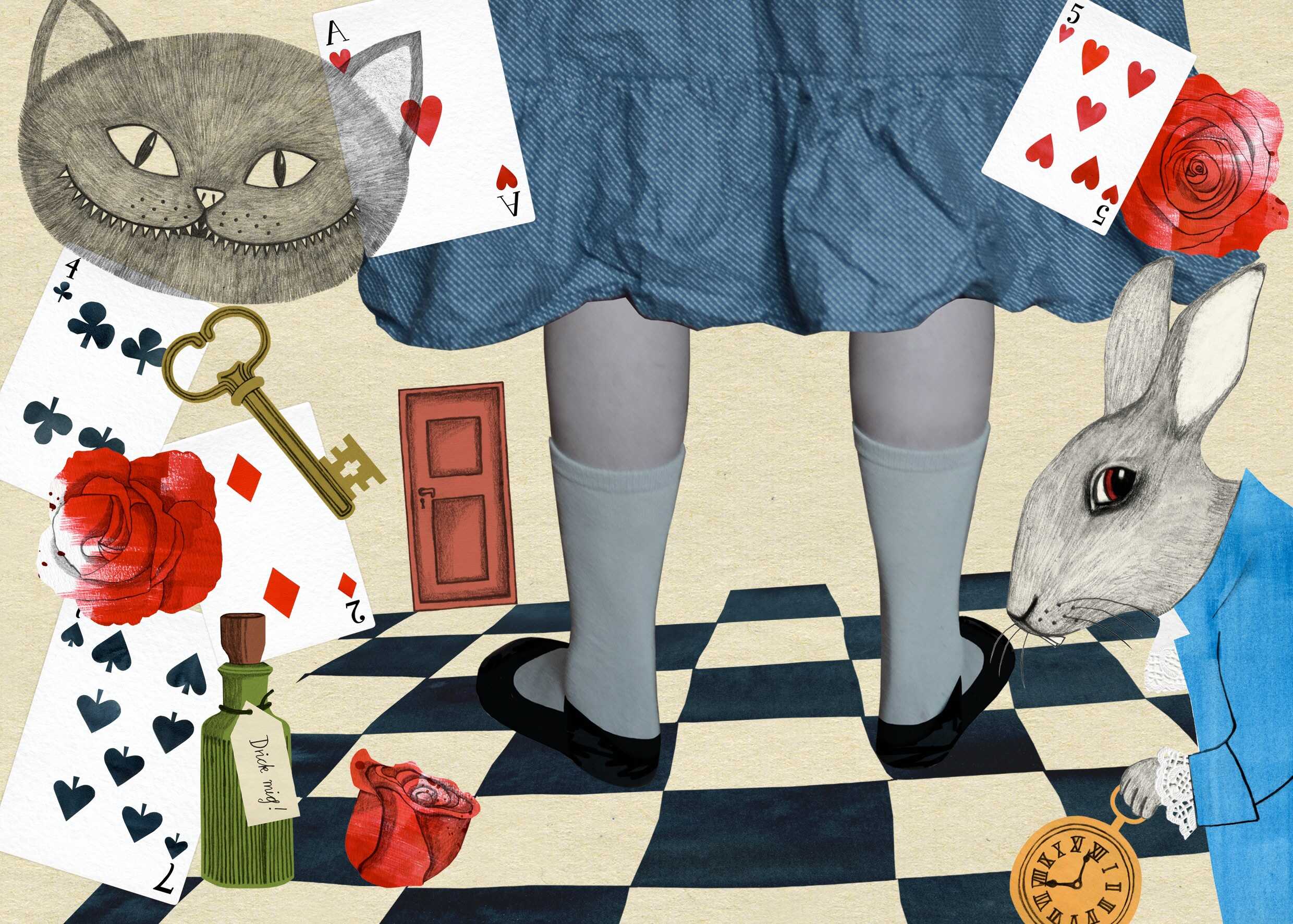Alice av Margareta Sörenson efter originalberättelse av Lewis Carroll. Premiär 20 oktober på Marionetteatern. Kulturhuset Stadsteatern 2018.