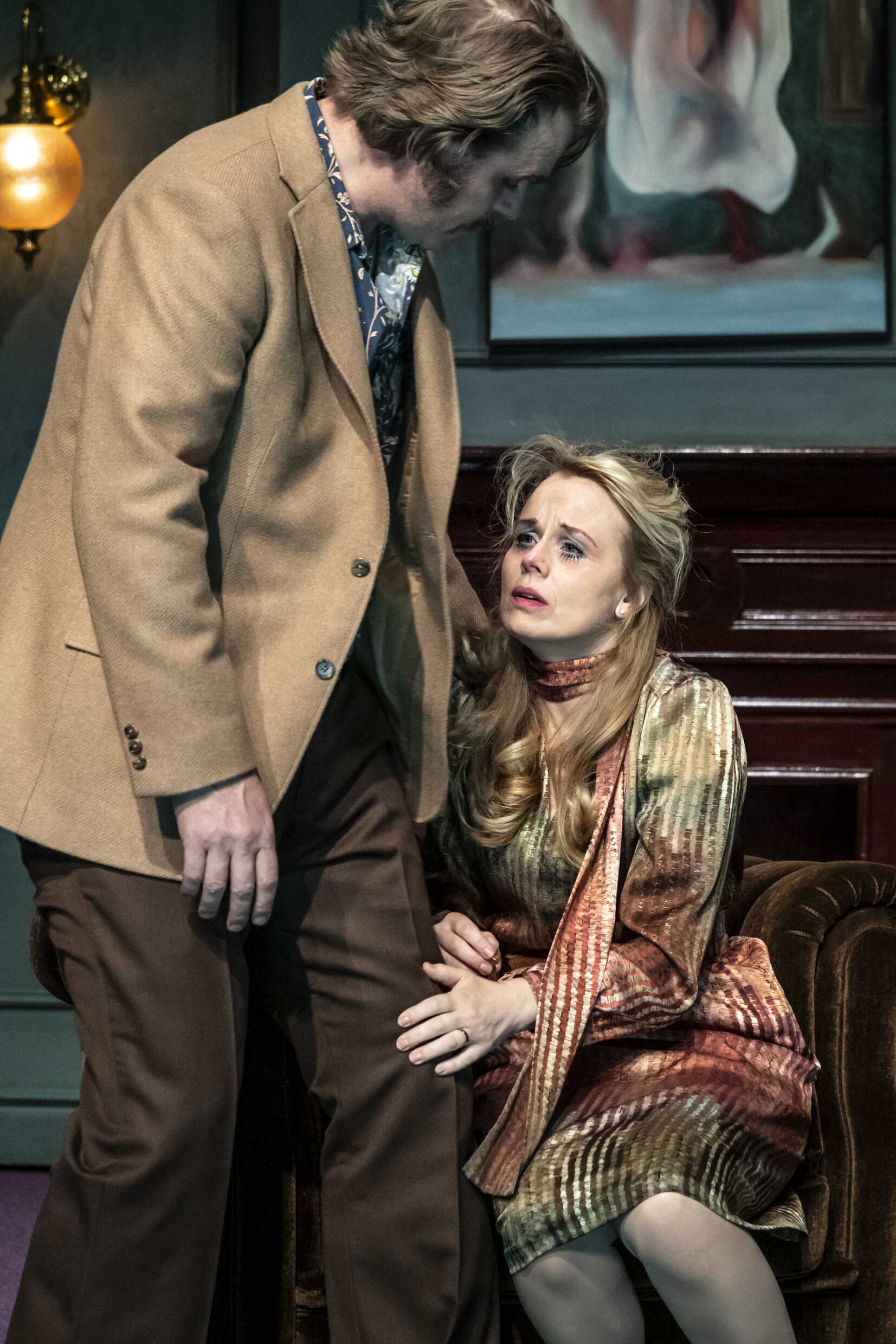 Helena af Sandeberg och Henrik Norlén i Gasljus. Premiär på Lilla scenen 7 maj 2021.