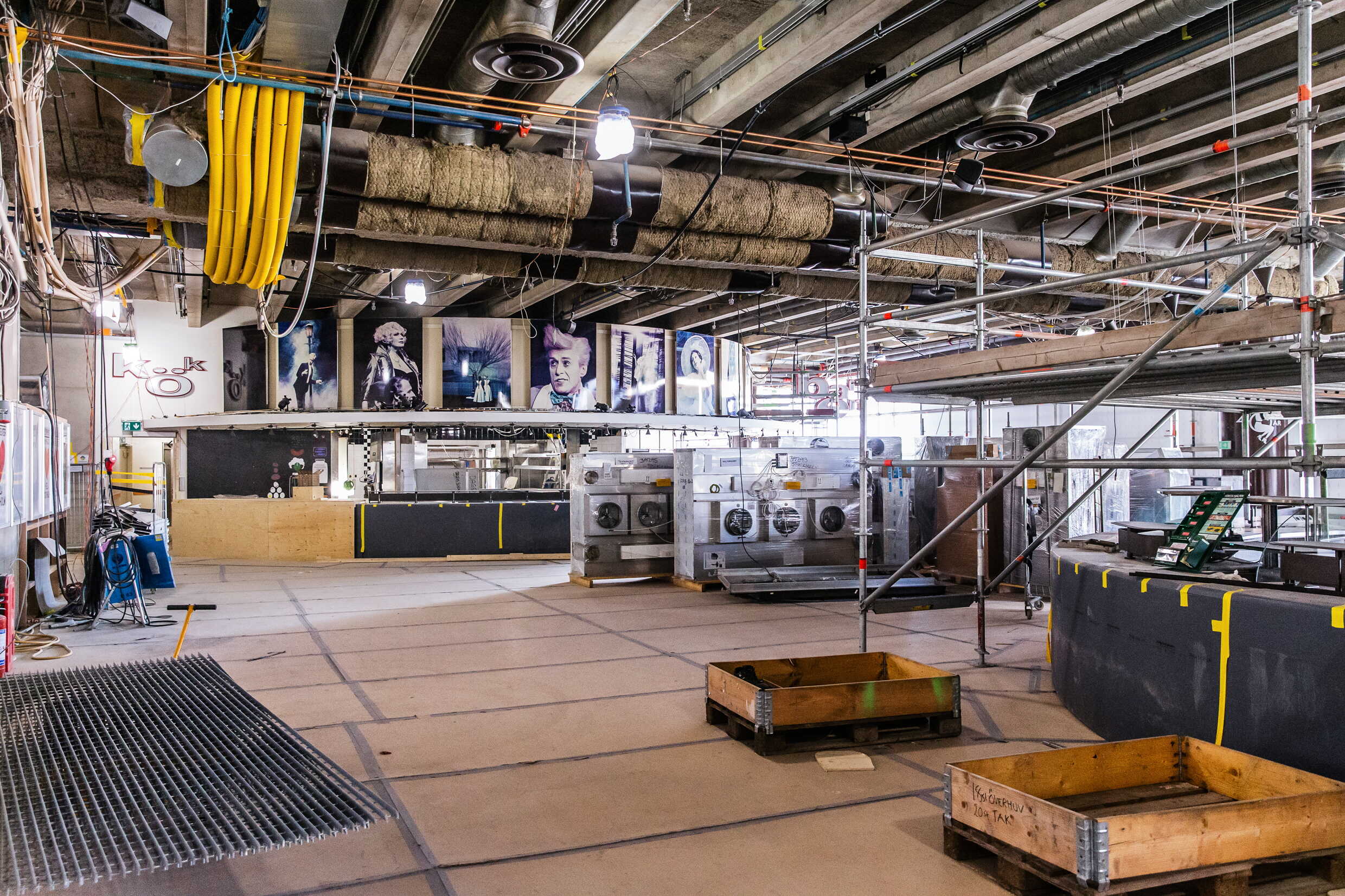 Kulturhuset Stadsteatern under renoveringen.