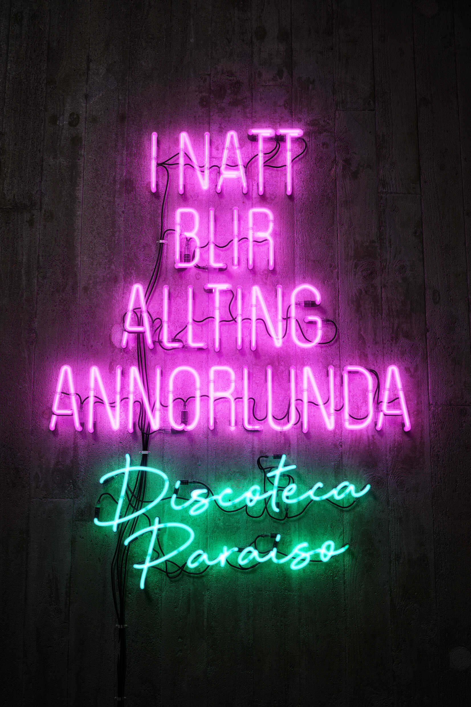 Inatt blir allting annorlunda Discoteca Paraiso