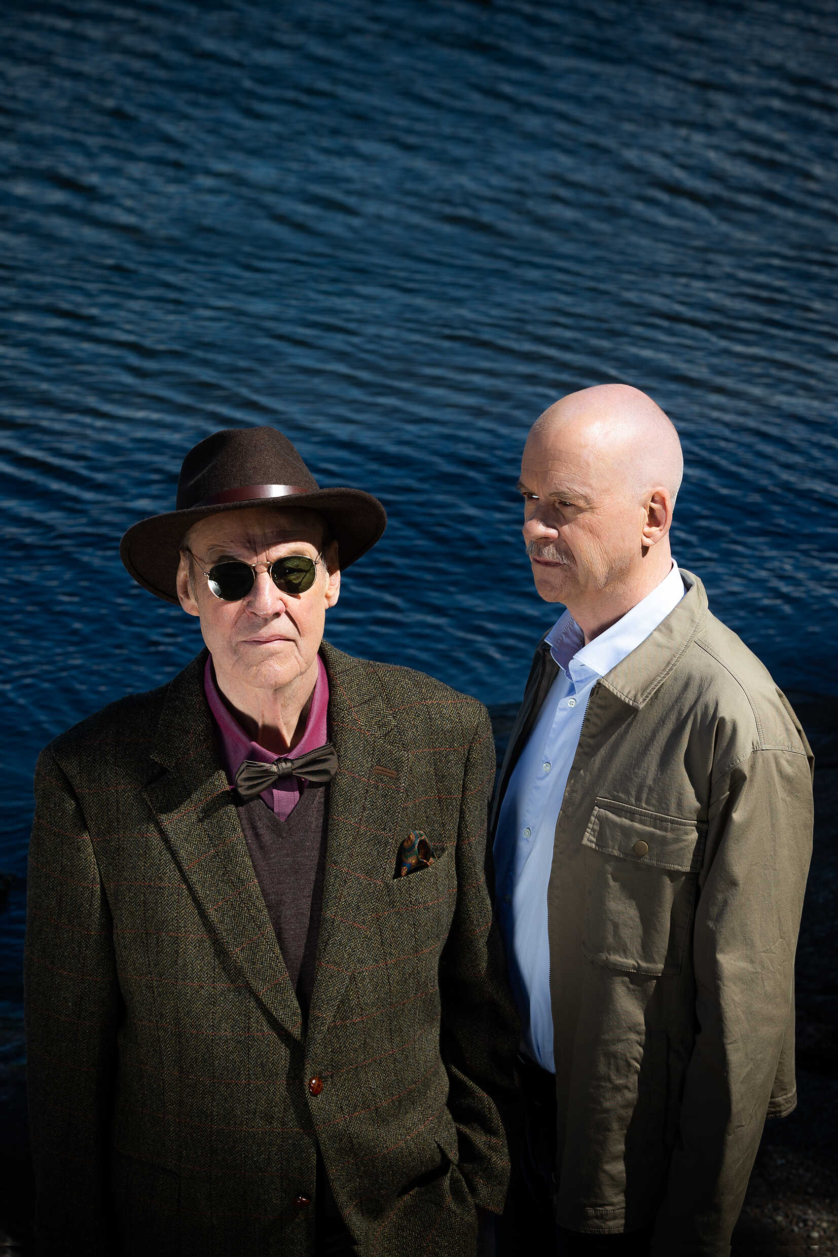 Korten på bordet, urpremiär 10 september 2021 på Soppteatern. På bild Sten Ljunggren och Christer Fant
